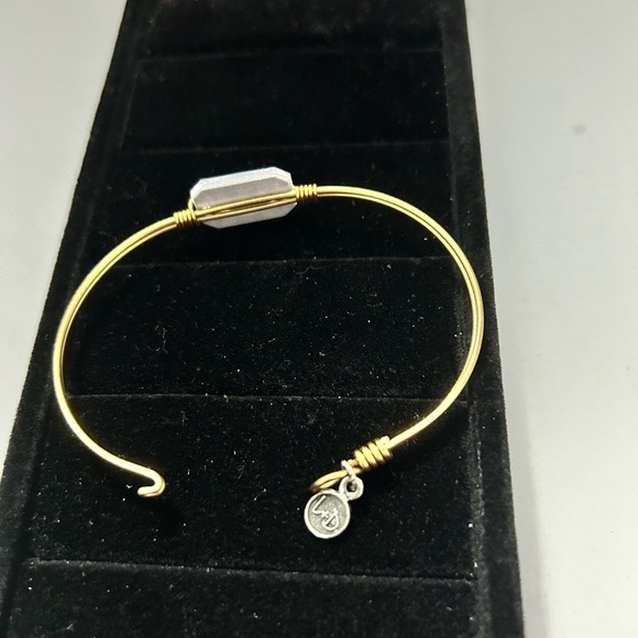 Luca & Danni Women’s Wire Purple and White Checked Charm - Picture 3 of 3